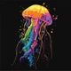Картина по номерам – яркая медуза 30х30 см. - изображение 1