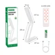Настольная светодиодная лампа с аккумулятором NEWVEW NV-J14 1200mAh White - изображение 6