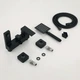 Смеситель для ванны WEZER PRO3-02-BLACK, нержавеющая сталь, черный - изображение 8