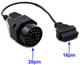Перехідник BMW 20 pin на OBD2 16 pin - изображение 2