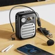 Портативна колонка з гарнітурою HOCO L23 Lemony speaker with wired microphone 5W Black (6942007672160) - изображение 7