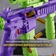 Дитячий електричний автомат M416 з гільзами, іграшкова зброя з м’якими кулями (soft bullet), акумуляторний з прицілом зелено-фіолетовий - зображення 2