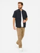 Рубашка летняя мужская Camel Active Shortsleeve Shirt 409268-5S68-48 L Темно-синяя (4064478959945) - изображение 3