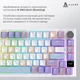 Ігрова клавіатура бездротова AJAZZ AK820 Pro Flying Fish Switch (AK820PRO-FF-PWB) з екраном, Фіолето - изображение 8