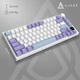 Ігрова клавіатура бездротова AJAZZ AK820 Pro Flying Fish Switch (AK820PRO-FF-PWB) з екраном, Фіолето - изображение 9