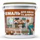 Эмаль акриловая Для Окон и Дверей SkyLine Wood Желто-коричневая RAL 8008 3 л - изображение 1