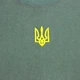 Мужская патриотическая футболка с вышитым тризубом хлопок XXL Зеленый - изображение 8