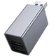 Перехідник HUB HOCO HB54 3in1 (USB to 2xUSB2.0+USB3.0) (Metal grey) (249927) - зображення 2