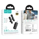 Петличный беспроводной микрофон HOCO L20C Fair dual-mic 3in1 (Lightning/Type-C/3.5) (Black) (249928) - изображение 2