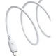 Кабель Baseus Silky Series Cable Type-C to Lightning 20W 1m P10377700213-00 White - зображення 3