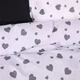 Підковдра MirSon Ranforce Elite 17-0669 Black and White Love 110х140 (2200010180121) - зображення 1