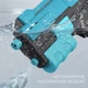 Водный пистолет, электрический водный пистолет бластер, аккумуляторный водный пистолет для детей, игрушечный автомат с автоматической закачкой воды, синий - изображение 4