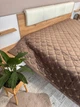 Велюровый плед Koloco Евро 210х230 Коричневый (Д-al-pv-006) - изображение 4
