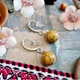 Серьги подвески шарики из натурального камня песочная яшма - изображение 3