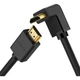 Кабель Ugreen HDMI to HDMI Cable HD103 Right Angle 90 Degree 2m Black (10173) [161918] - зображення 1