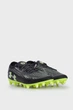 Бутси чоловічі Under Armour Ua Magnetico Pro 4 Fg 44.5 Чорний, Салатовий 3027699-001 - зображення 2