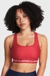Спортивный топ женской Under Armour Crossback Mid Bra XS Кораловий 1361034-814 - изображение 1