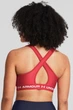 Спортивный топ женской Under Armour Crossback Mid Bra XS Кораловий 1361034-814 - изображение 2