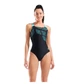 Купальник закритий жіночий Arena Kikko Pro Back Black/Green 36 010807-580 - зображення 2