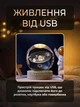 Нічний світильник Сонячна система 3D кришталева куля 8см LED лампа з дерев'яною підставкою настільний декор для дому - зображення 5