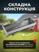 Складаний мангал гриль на високих ніжках 48х30х57см вугільний барбекю з нержавіючої сталі з гратами для кемпінгу та пікніка - зображення 2
