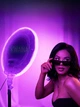 Профессиональная круглая LED лампа 45см RGB блин светодиодный видеосвет с пультом и регулировкой яркости для блогера - изображение 8