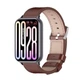 Ремінець шкіряний MiJobs для фітнес-браслету Xiaomi Smart Band 9Pro / 8Pro Dark brown - зображення 1