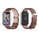 Ремінець шкіряний MiJobs для фітнес-браслету Xiaomi Smart Band 9Pro / 8Pro Dark brown - зображення 4
