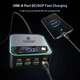 Мережевий зарядний пристрій Asometech WLX-M8 120W GaN Charger 8-port Black - зображення 4