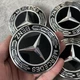 Колпачки на диски Mercedes-Benz оригинальные черные A1714000125 заглушки ступицы эмблема Mercedes комплект 75 мм - изображение 3