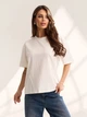 Футболка ISSA PLUS 15626 XL молочная (issa2007682811588) - изображение 1