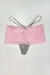 Трусики стринг Koza Underwear 3(M) Розовый-Серый (134370) - изображение 1