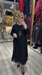 Женский комплект двойка SOLINNA: Платье из итальянского трикотажа и юбка с сеткой MF-087 Черный, 48-50 - изображение 3