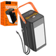 Повербанк Hoco DB49 Action 100000mAh 22.5w швидка зарядка, ліхтар, вбудовані кабелі Чорний - зображення 2