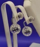 Серебряные серьги "Шарики Ромашка " Shiny ш3б - изображение 3