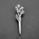 Брошь унисекс BROCHE бижутерия Цветы Чертополох серебристая BRSF112722 - изображение 3