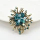 Брошь BROCHE бижутерия с кристаллами Авангард голубая BRBF114940 - изображение 4