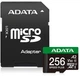 Карта пам'яті microSD 256Gb ADATA Speed Plus Class 10 V30 A2 UHS-1 U3 + SD адаптер (UD256GUI3V30A2SP-RA1) - зображення 1