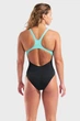 Купальник закритий для жінок Arena GRAPHIC SWIMSUIT SWIM PRO L Чорний, Блакитний, Рожевий 40 (010809-580 40) - изображение 2