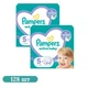 Дитячі підгузки 128 шт Pampers Active Baby розмір 5 (11-16 кг) Дитячі підгузники памперс з індикатором вологи та манжетами з подвійною щільністю Памперси преміум для дітей для нічного сну - зображення 1