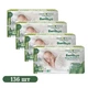 Дитячі підгузки 136 шт Clearly Herbal Bamboo розмір 1 (2-5 кг) Дитячі одноразові підгузники з натуральної бамбукової сировини та ультрапоглинанням Памперси для дітей з дуже чутливою шкірою - зображення 1