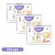 Дитячі підгузки 114 шт Happy Bella Baby Mini розмір 2 (3-6 кг) Дитячі одноразові підгузники з індикатором вологи та гнучкими бортиками Памперси для дітей з чутливою шкірою - зображення 1