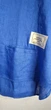Женская блуза льняная оверсайз с накладными карманами KAPTSOVA MKKS9025-3 - Oversize 42/52, Електрик - изображение 5