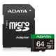 Карта памяти ADATA Speed Plus microSDXC 64GB UHS-I U3 V30 A2 140/160 MB/s + SD адаптер (UD64GUI3V30A2SP-RA1) - изображение 1