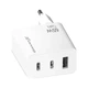 Зарядний пристрій Grand-X GaN 2xUSB-C + 1xUSB 65W PD3.0 QC4.0 AFC SCP FCP white (CH-990W) - зображення 2