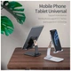 Подставка для планшета и телефона Knight Foldable Desk Mobile Phone Holder Stand (Plastic) Black Essager (EZJZM-QSSJ01) - изображение 3