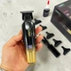 Аккумуляторный триммер VGR V-935 Gold Портативный триммер машинка для стрижки в золотистом корпусе с LED дисплеем 5 насадок - изображение 6