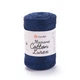 Шнур плетений з люрексом YarnArt macrame cotton Lurex 2мм темно-синій (№740) - зображення 2