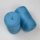 Шнур плетений з люрексом YarnArt macrame cotton Lurex 2мм блакитний люрекс срібло (№733) - изображение 2
