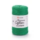 Шнур плетений з люрексом YarnArt macrame cotton Lurex 2мм зелений (№728) - изображение 1